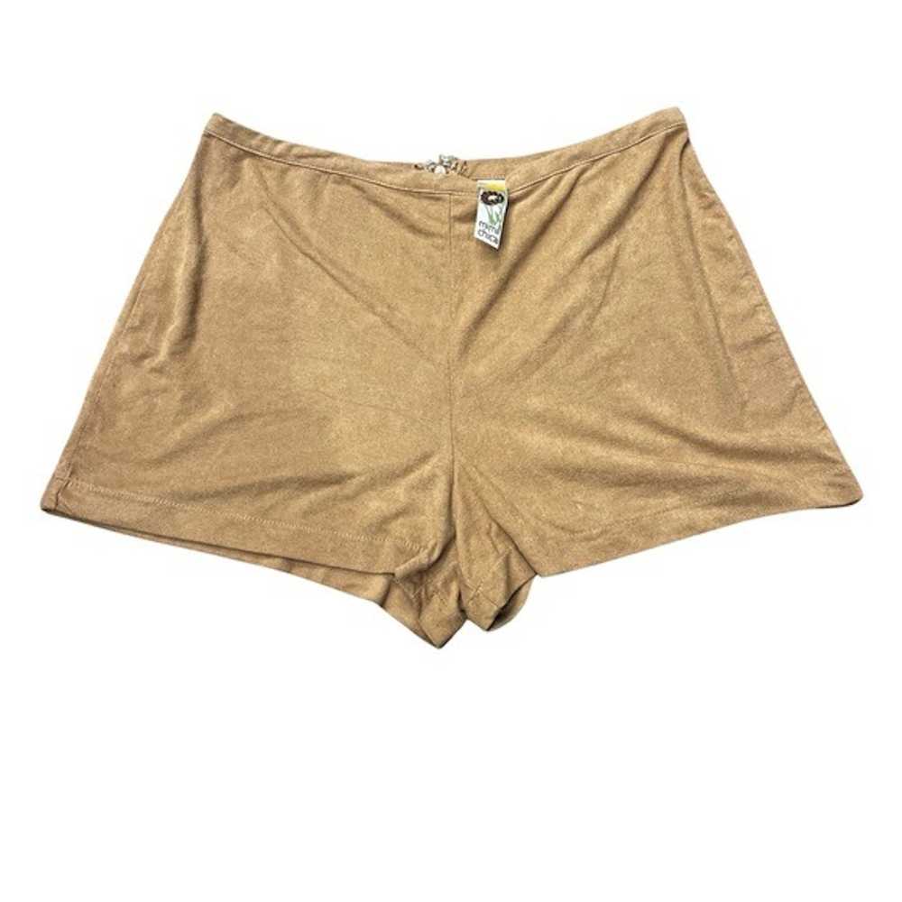 Other Mimi Chica Brown Suede shorts women’s small - image 8