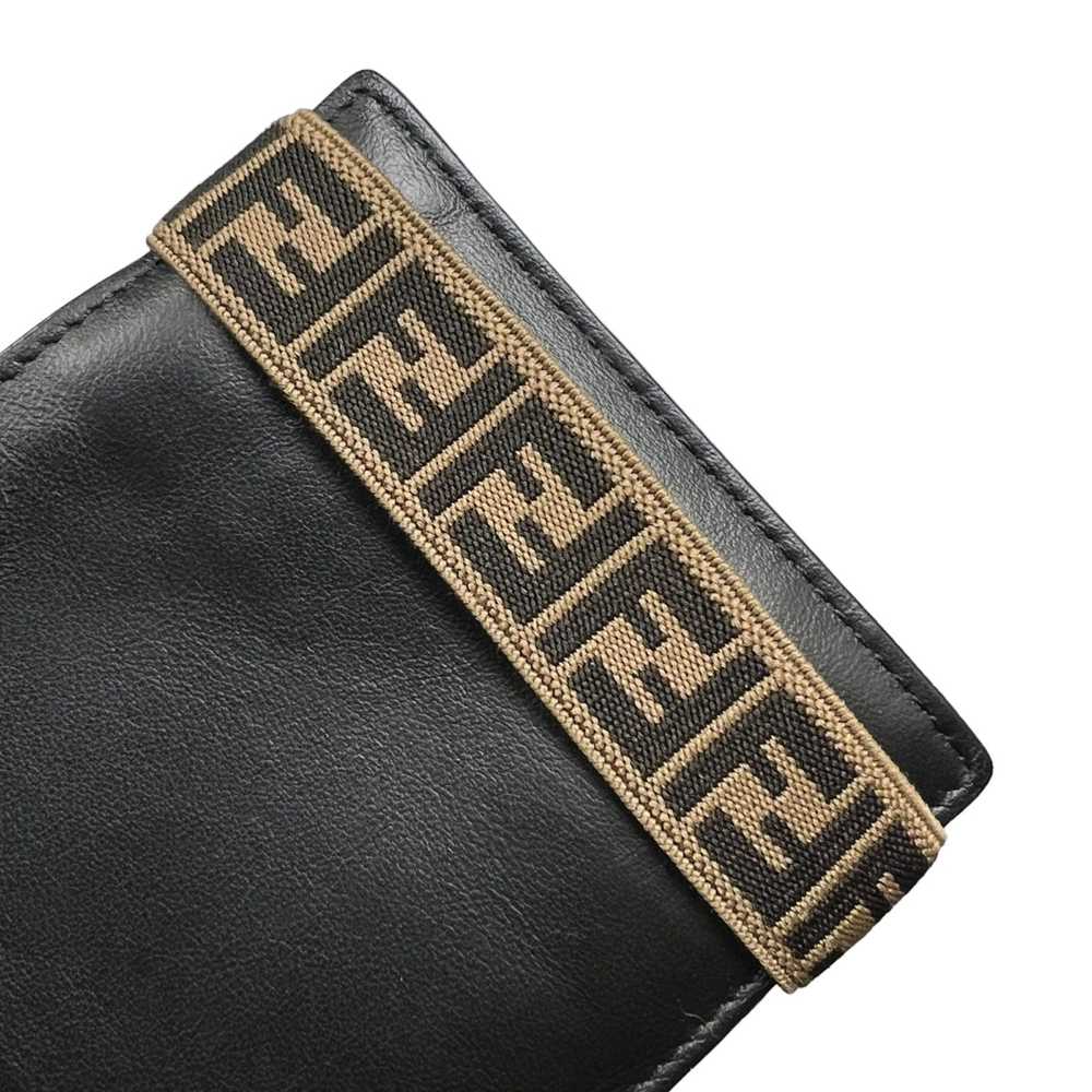 Fendi Fendi Zucca Strap Leather Bifold Wallet - image 8