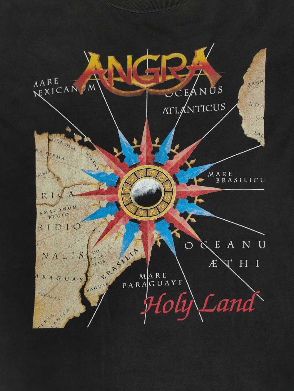 Band Tees × Vintage Vintage 90s Angra 'Holy Land'… - image 2