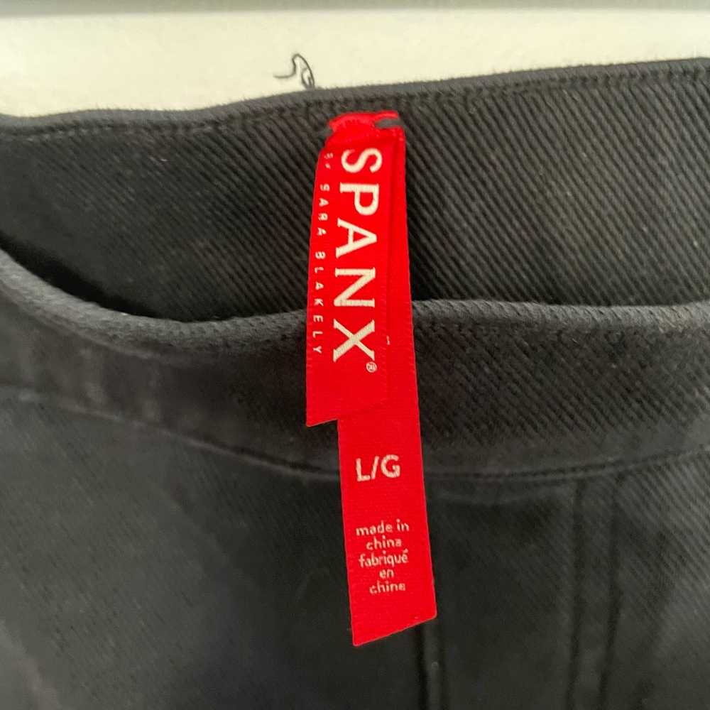 Spanx Spanx Black Skinny Jeans L Pull On Pockets … - image 5