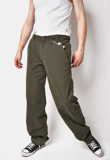 Vintage Versace Sport chino pants in green khaki o