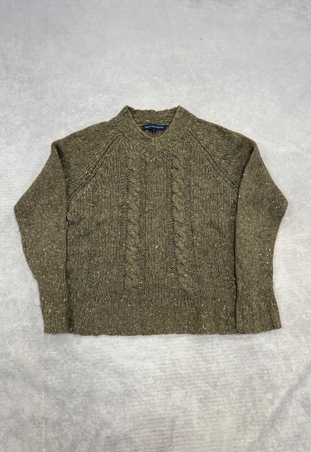 French Connection Knitted Jumper Patterned Chunky… - image 1