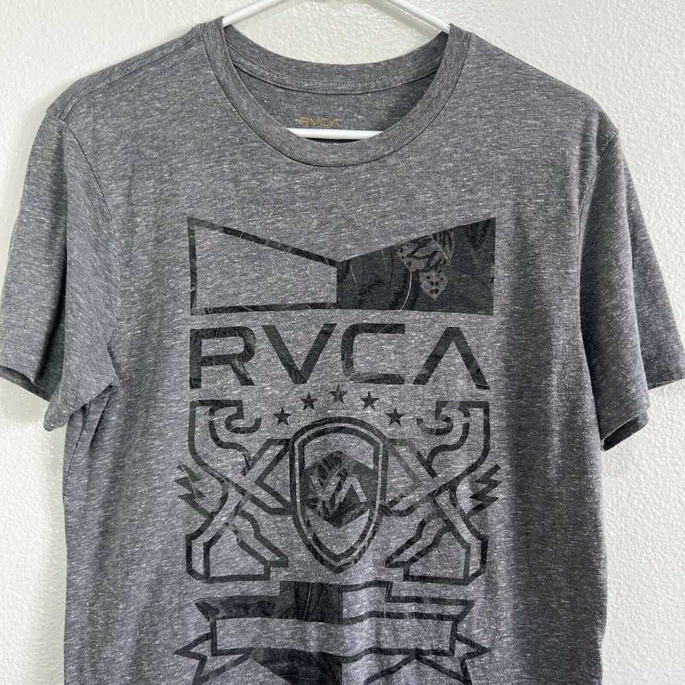 RVCA Gray Graphic Standard T Shirt, Short Sleeve … - image 3