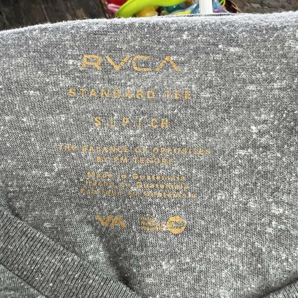 RVCA Gray Graphic Standard T Shirt, Short Sleeve … - image 4