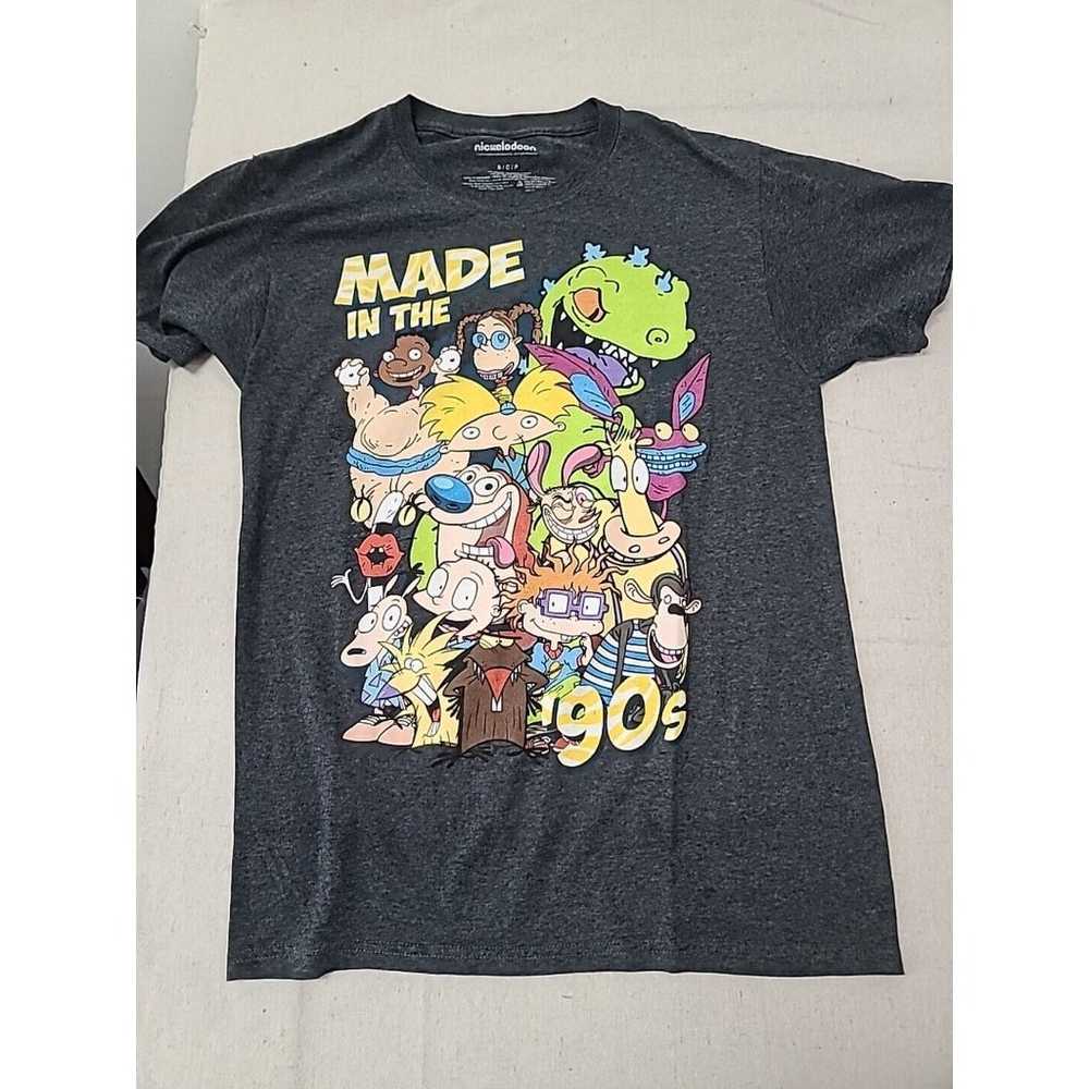 Lot Of 2 Nickelodeon Men’s Graphic T Shirt Sz Sma… - image 2