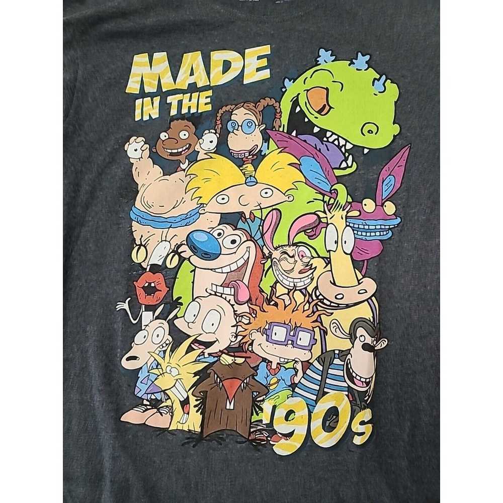Lot Of 2 Nickelodeon Men’s Graphic T Shirt Sz Sma… - image 3