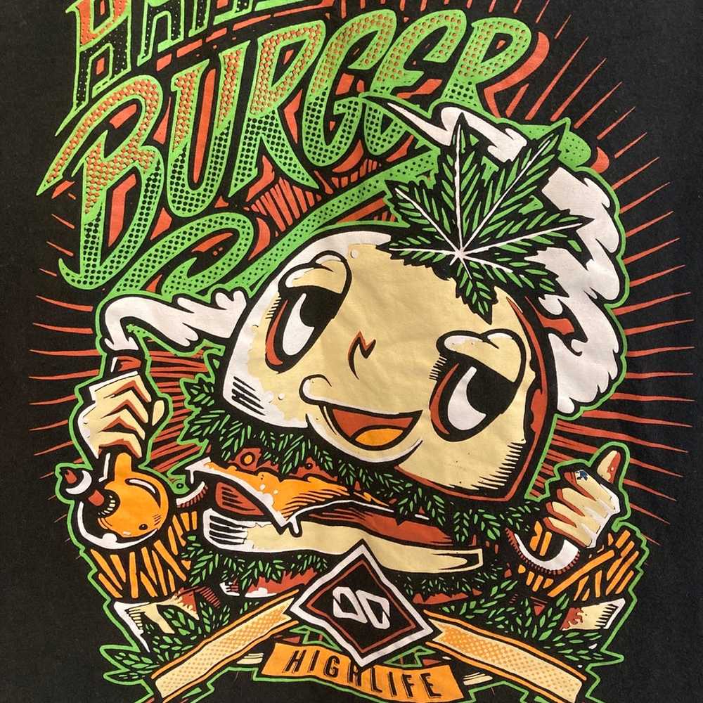 Overdose happy burger high life t shirt womens sm… - image 2