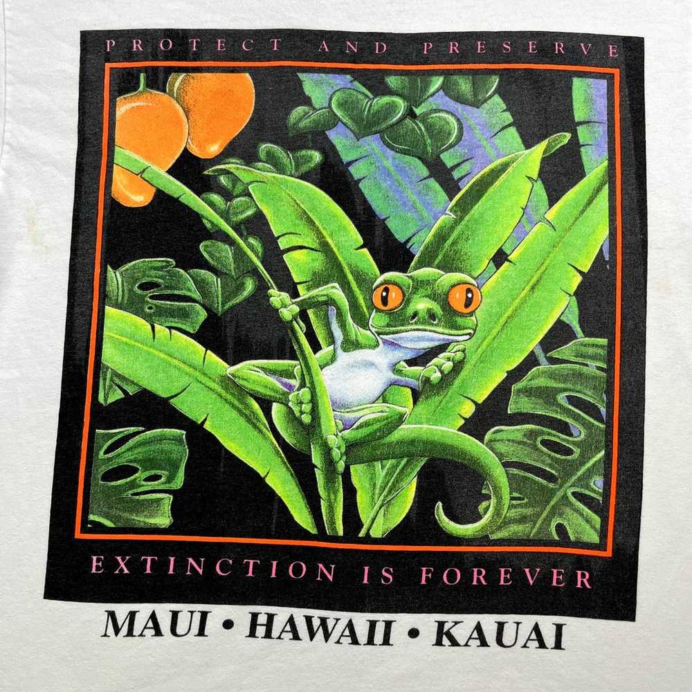 Vintage Hawaii Nature T-Shirt Mens Small White Fr… - image 2