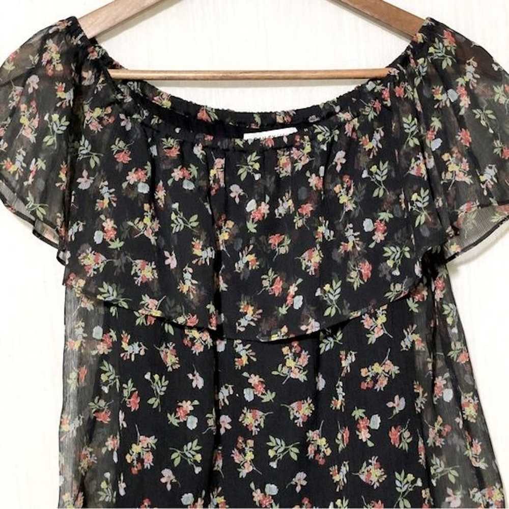 Bailey 44 Bailey 44 Off Shoulder Black Floral Blo… - image 2