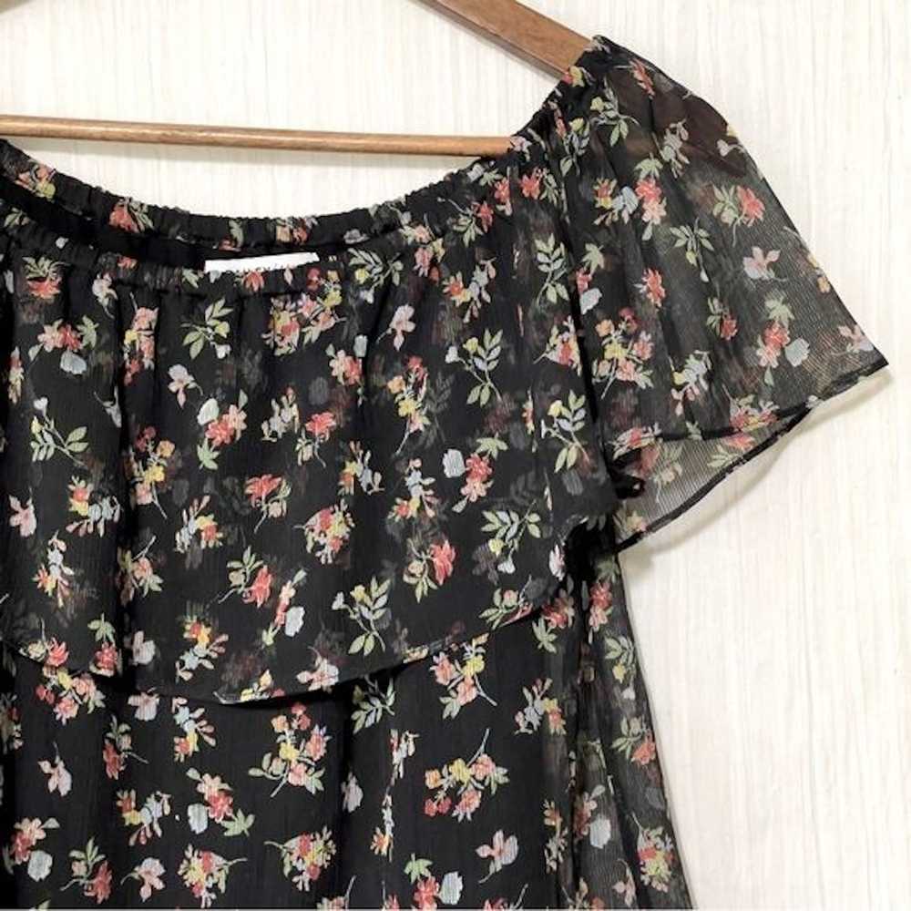 Bailey 44 Bailey 44 Off Shoulder Black Floral Blo… - image 4