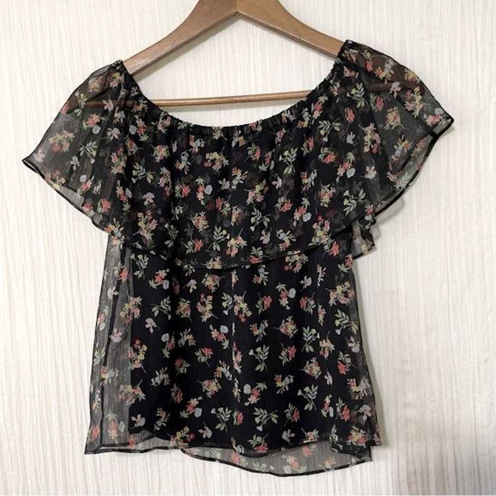 Bailey 44 Bailey 44 Off Shoulder Black Floral Blo… - image 7