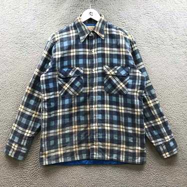 Vintage 1980s Mr. Leggs Cotton Flannel Button Up Shirt Size M/L