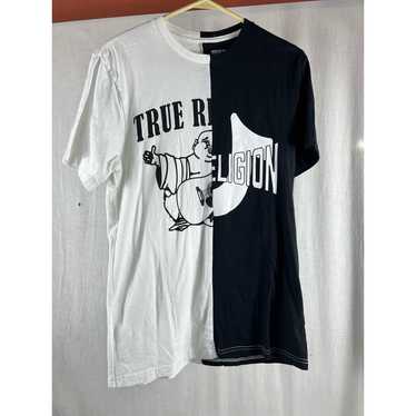 Mens true religion Tshirt black and white small - image 1