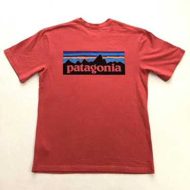 Patagonia Men Tomato Red P-6 Big Logo Responsibili