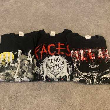 Pro Wrestling Crate Lot of Three SMALL T-Shirts - image 1