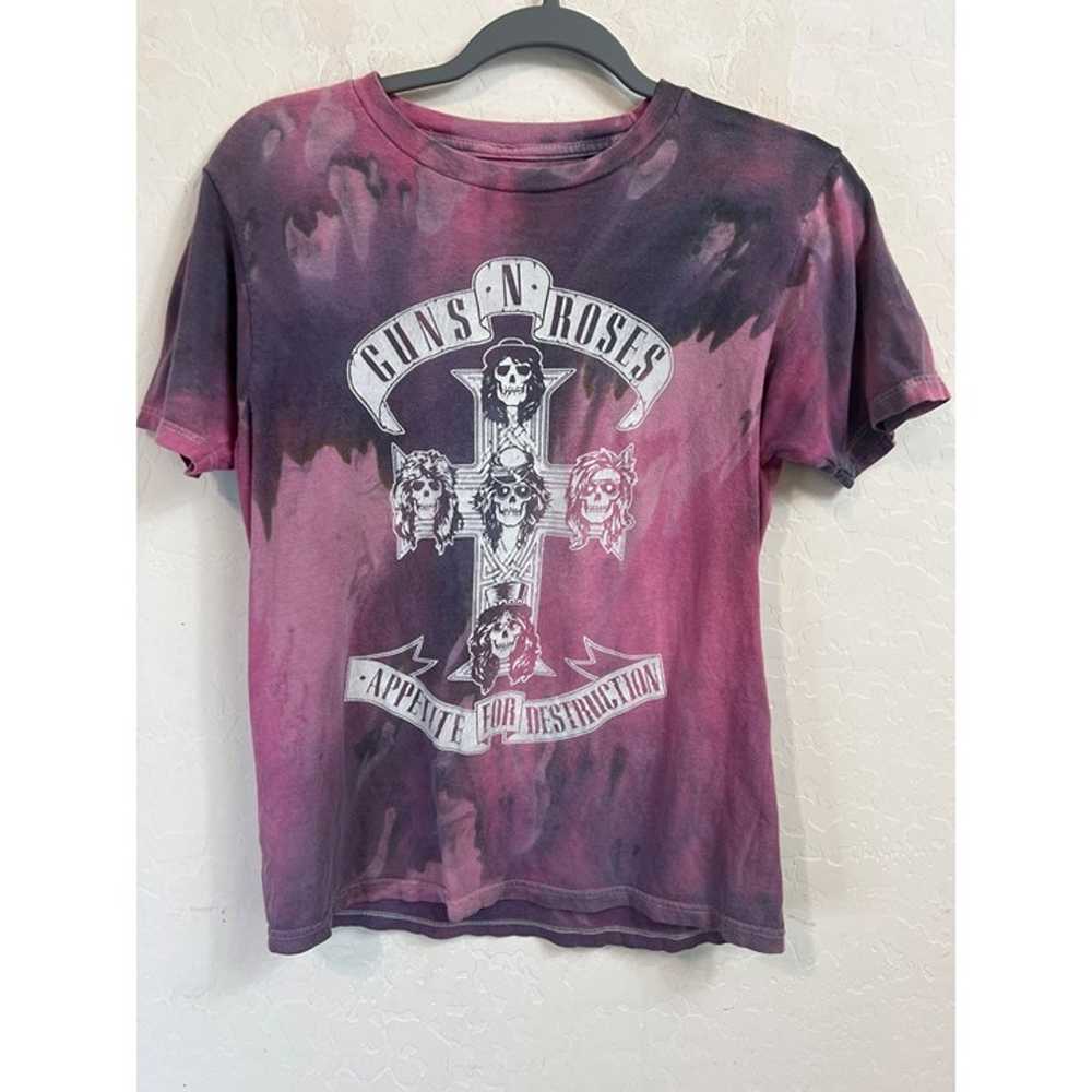 Guns & And Roses Vintage Tee Sz Women Small Purpl… - image 1