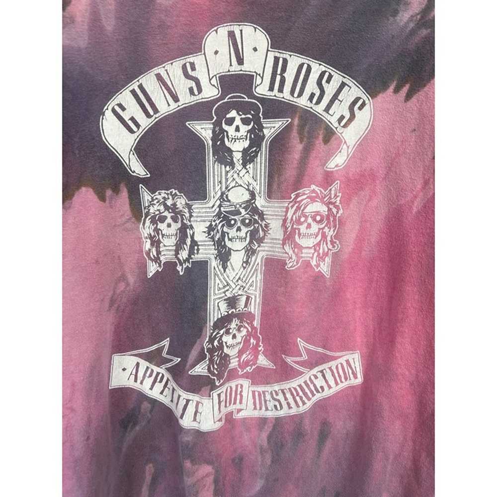 Guns & And Roses Vintage Tee Sz Women Small Purpl… - image 2