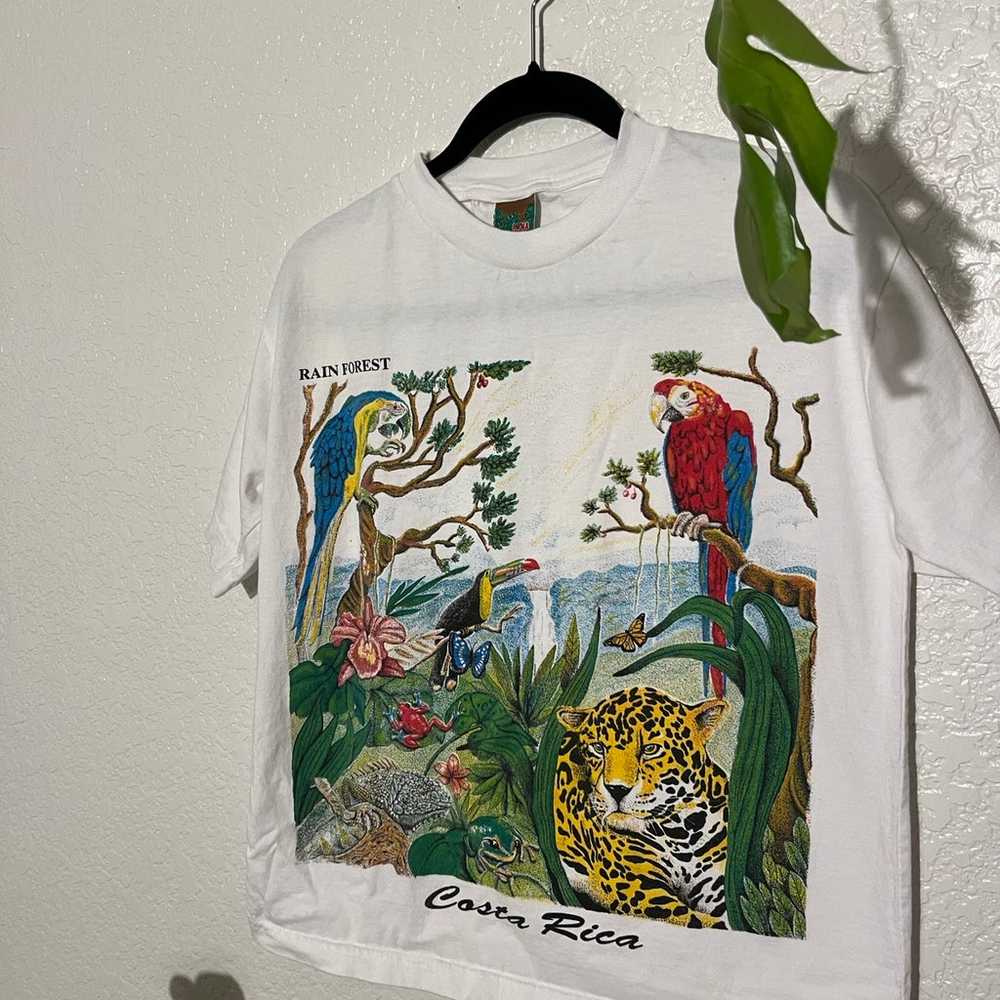 Vintage Costa Rica Rainforest Graphic Tee Shirt B… - image 2