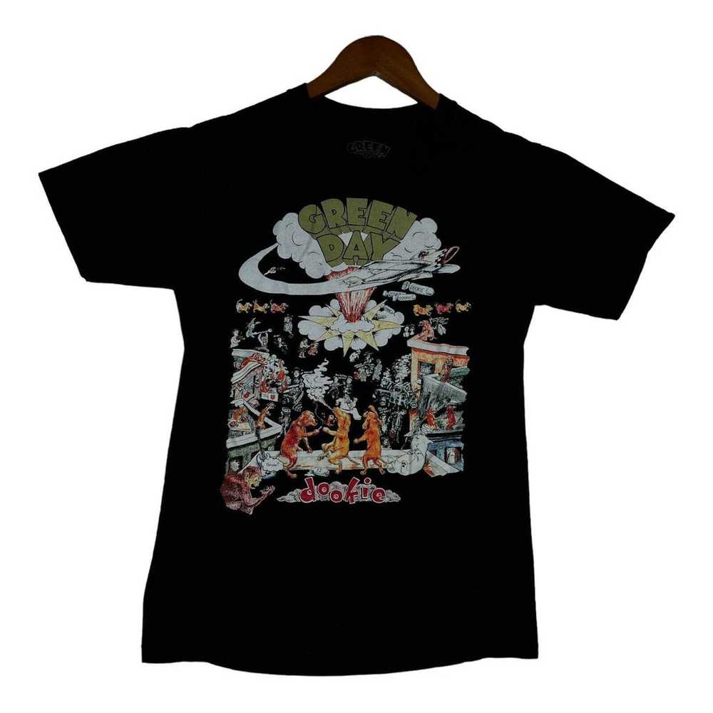 Men's Green Day Dookie 1994 Tour Black T Shirt Br… - image 1