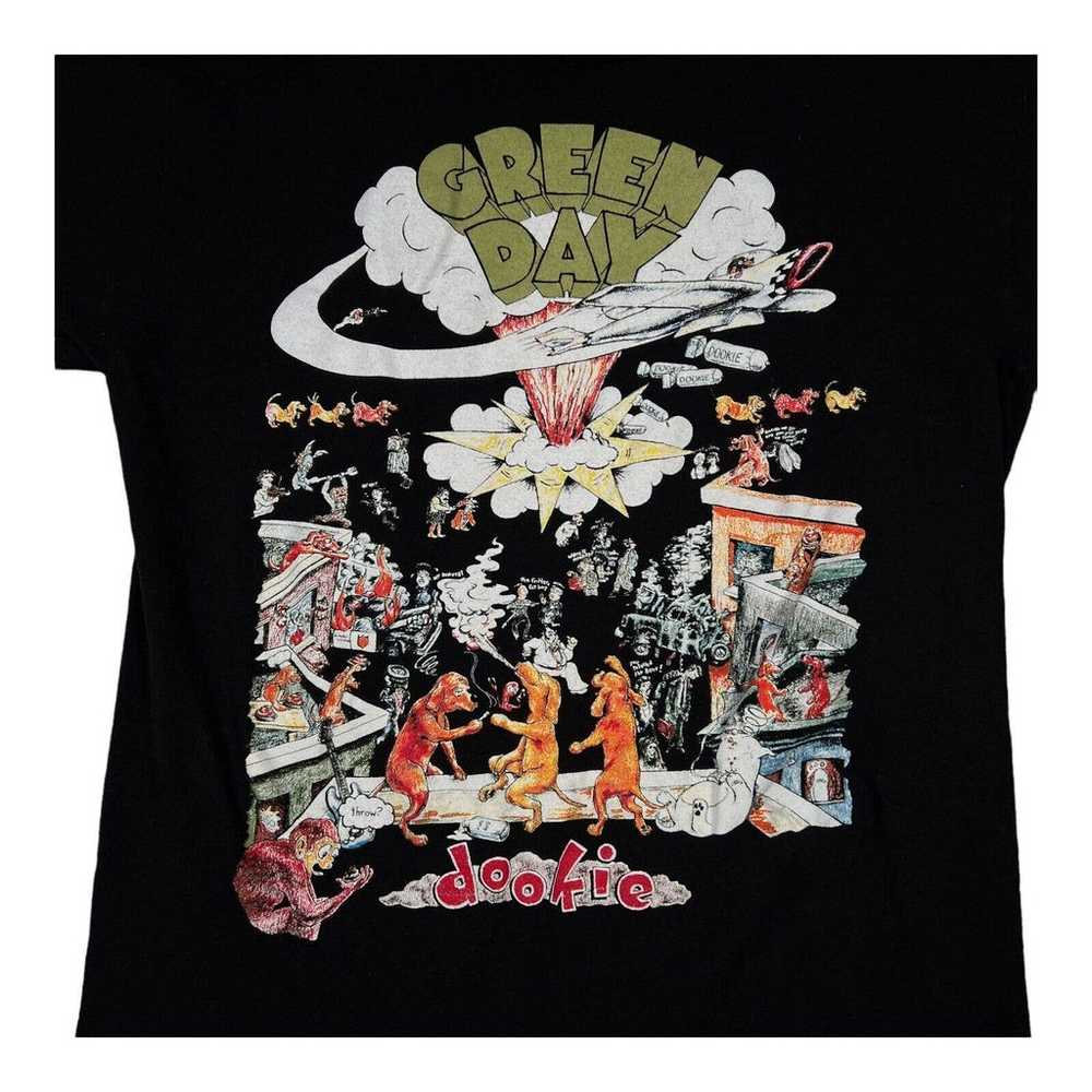 Men's Green Day Dookie 1994 Tour Black T Shirt Br… - image 3