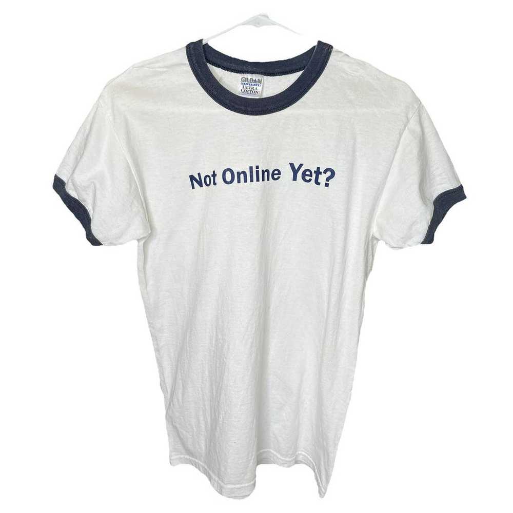 Vintage "Not Online Yet?" Ameriprise T Shirt - image 1