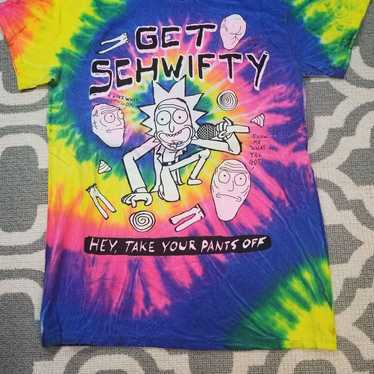 Rick and Morty Adult Swim Tie-Dye T Shirt - image 1