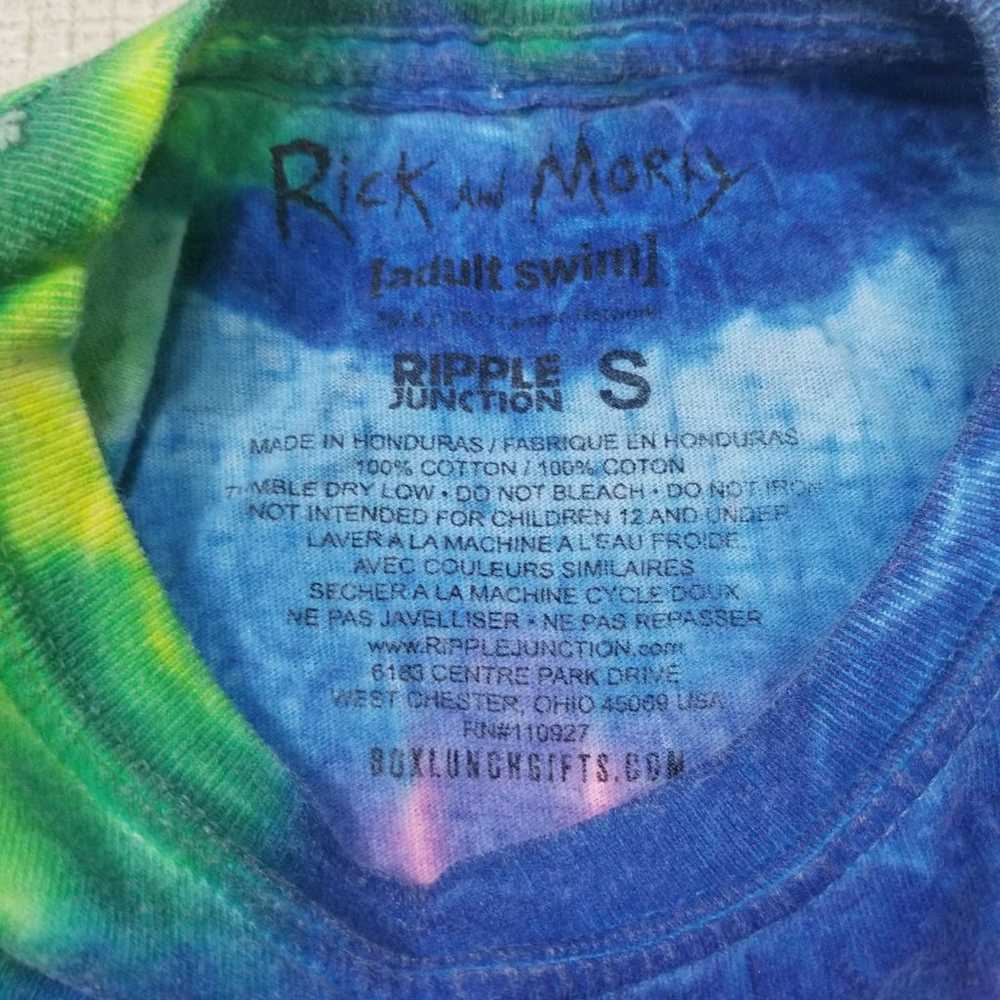 Rick and Morty Adult Swim Tie-Dye T Shirt - image 3