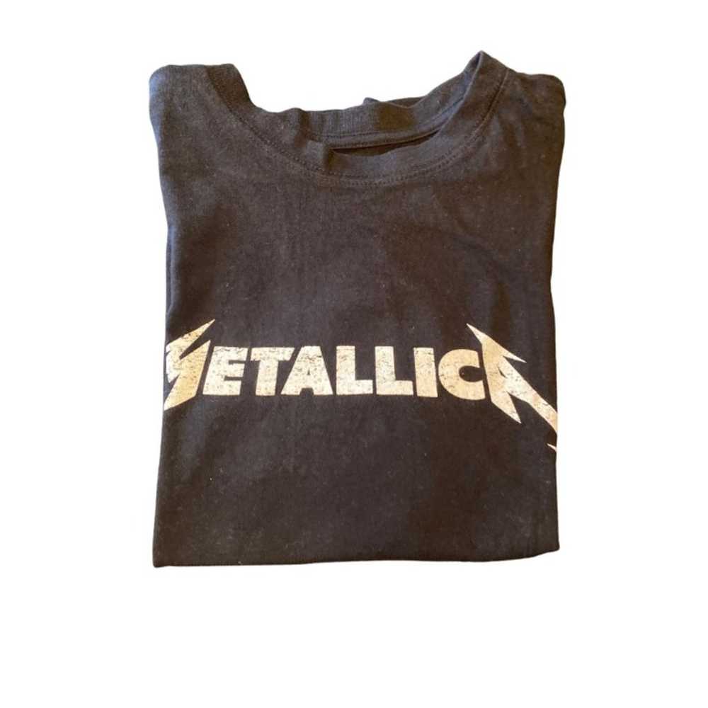 Black Metallica Band T Shirt Size Small - image 5