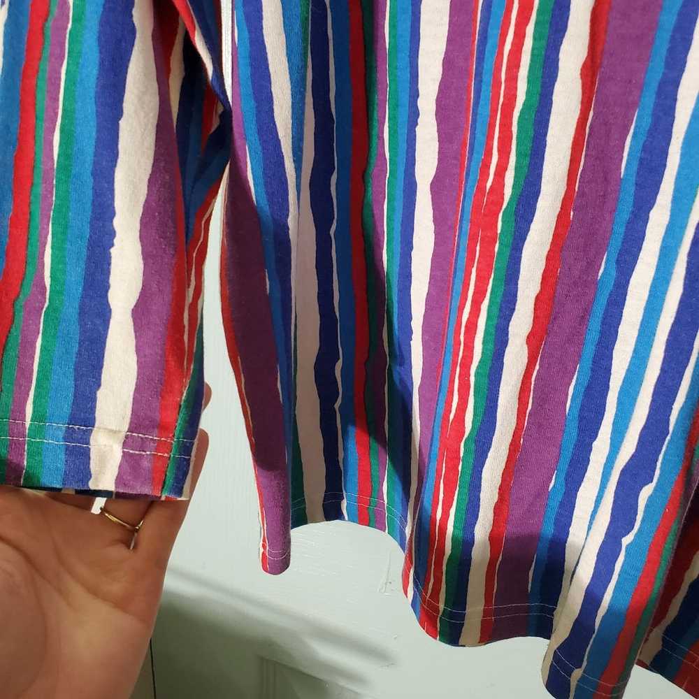Vintage striped long sleeve shirt - image 3