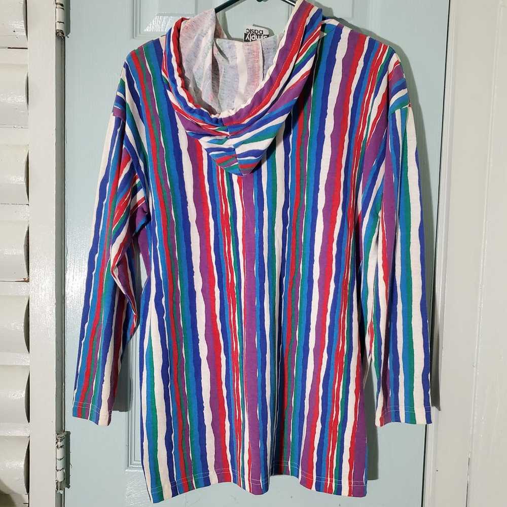 Vintage striped long sleeve shirt - image 9