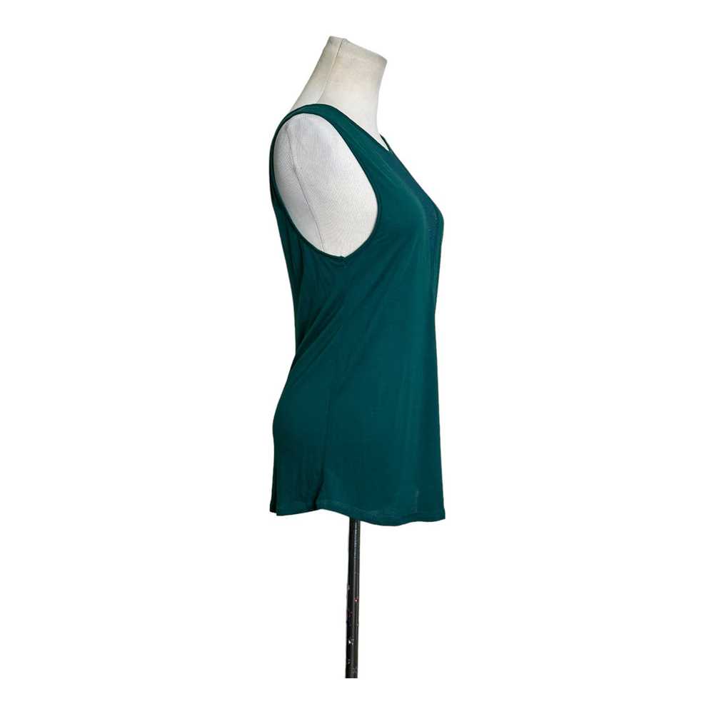 Alo Yoga Alo green sleeveless deep V back tank to… - image 4