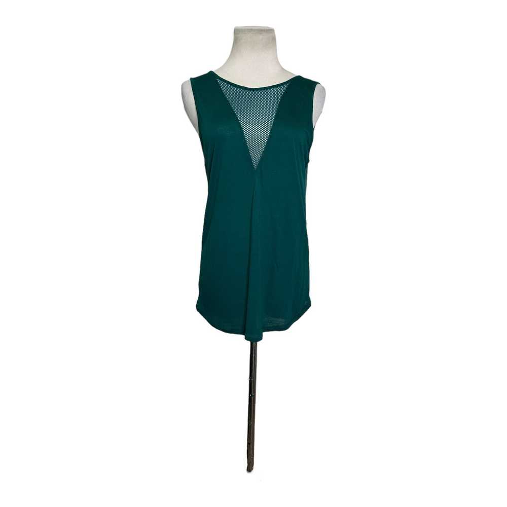 Alo Yoga Alo green sleeveless deep V back tank to… - image 7