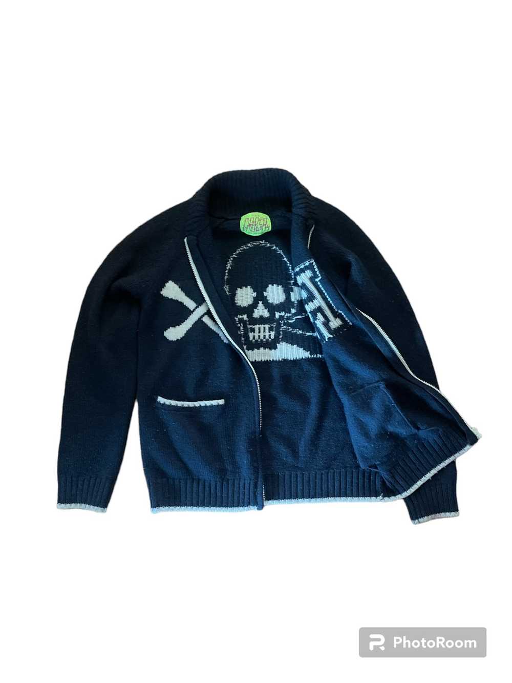 Hysteric Glamour × Japanese Brand skull knit zip - image 4