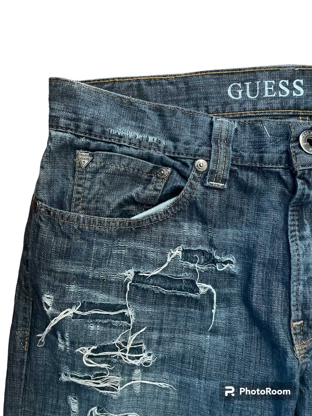 Guess × Streetwear × Vintage patchwork distressed… - image 4