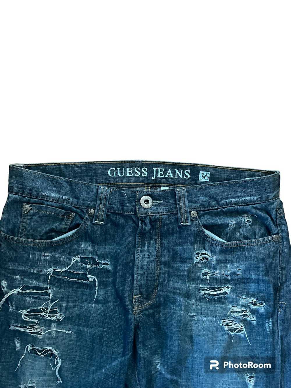 Guess × Streetwear × Vintage patchwork distressed… - image 5