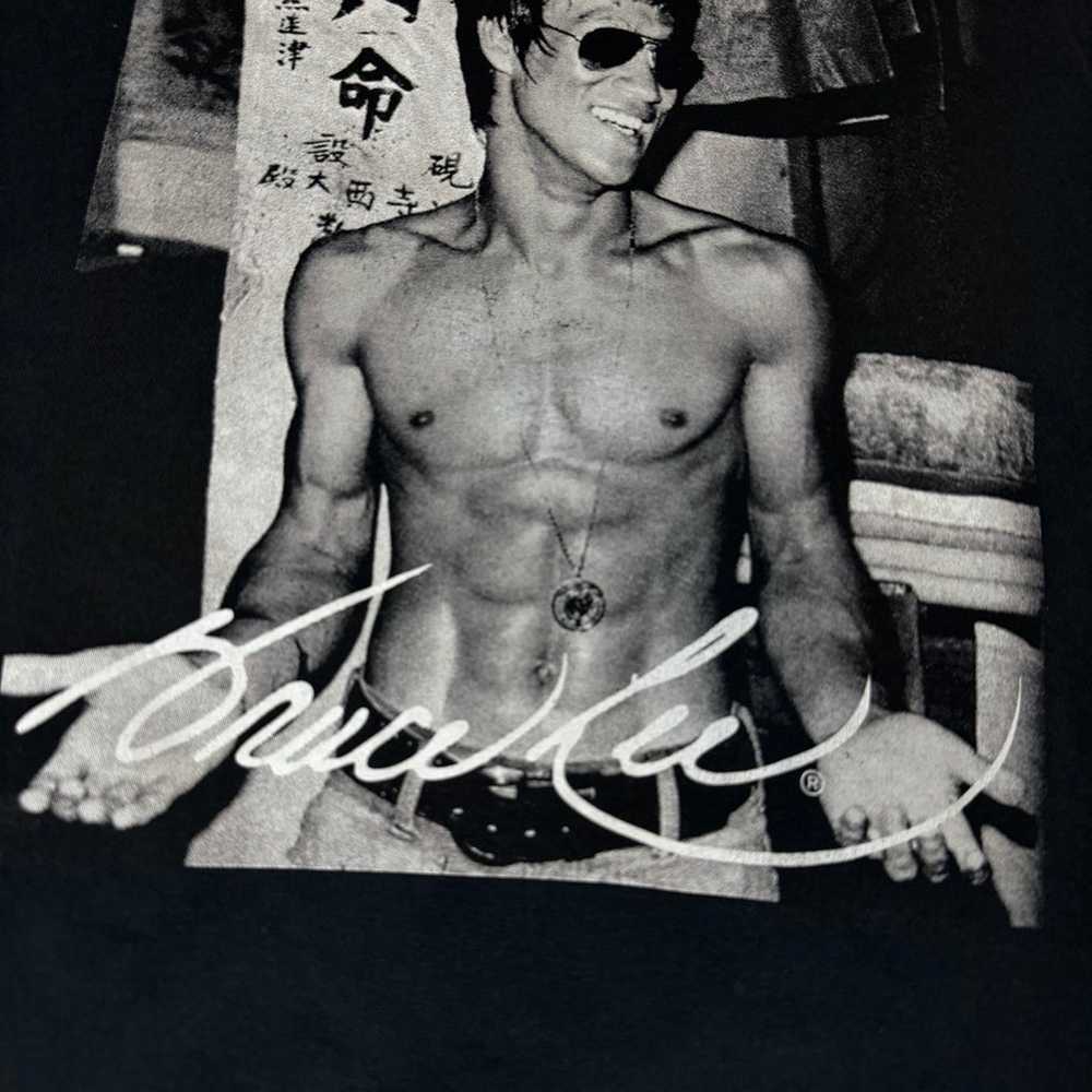 Bruce Lee Long Sleeve T Shirt Black Cotton Men Si… - image 3