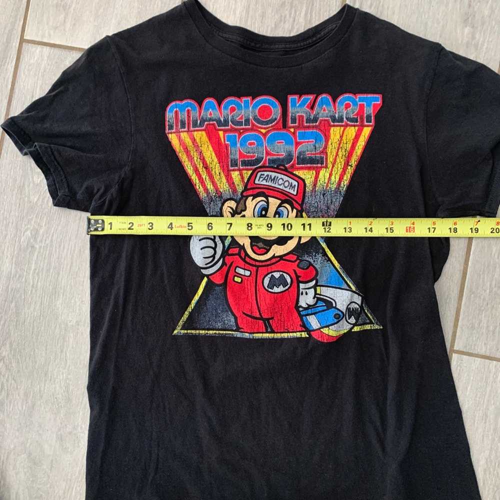 Super Mario Bros Mario Kart 1992 Men’s Black T-Sh… - image 9