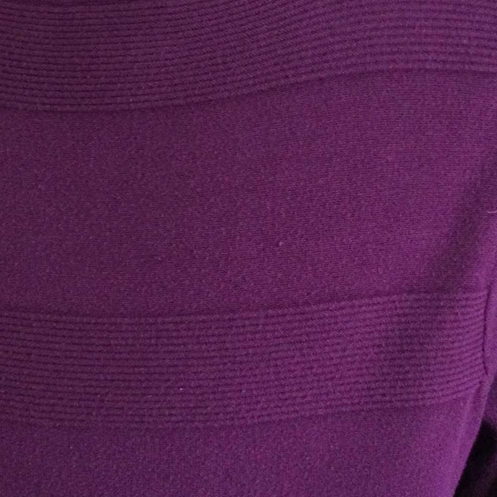 Worthington Worthington Purple 3/4 Sleeve A-line … - image 10