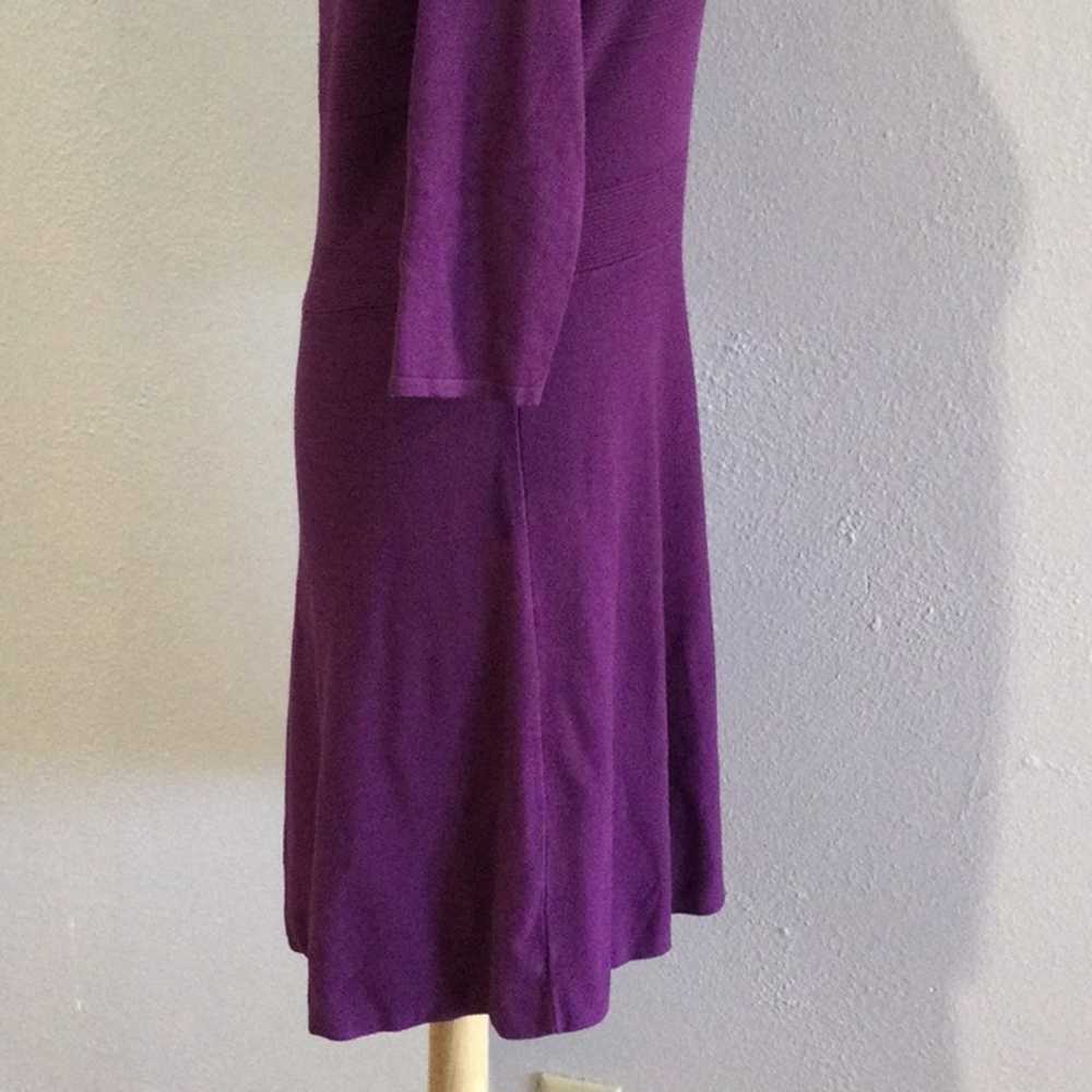 Worthington Worthington Purple 3/4 Sleeve A-line … - image 6