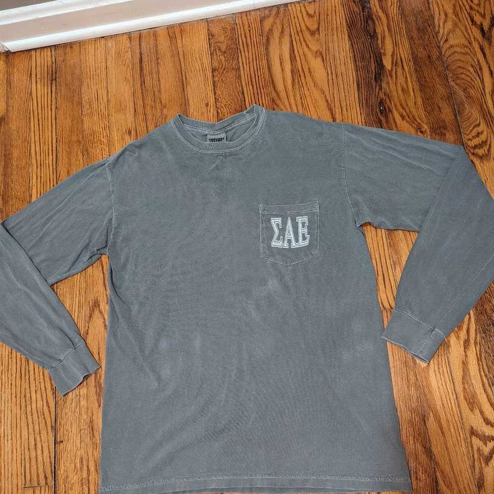 VINTAGE ΣΑΕ fraternity Long sleeve shirt Sigma Al… - image 1