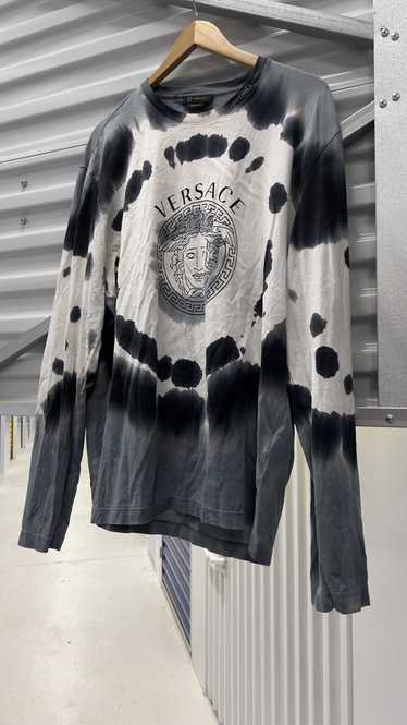 Versace Tie-dye Medusa LS tee