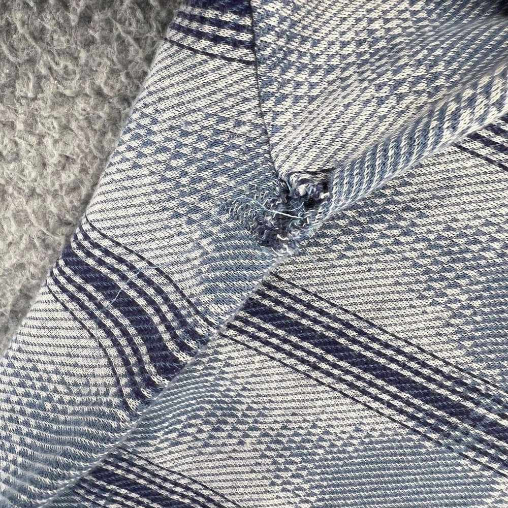 Vintage Striped Shirt Men's Medium Blue Striped A… - image 8