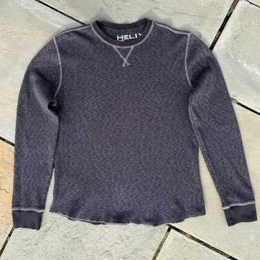 Black Grey Heather Thermal Long Sleeve Shirt - image 1