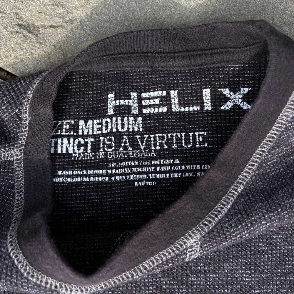 Black Grey Heather Thermal Long Sleeve Shirt - image 3