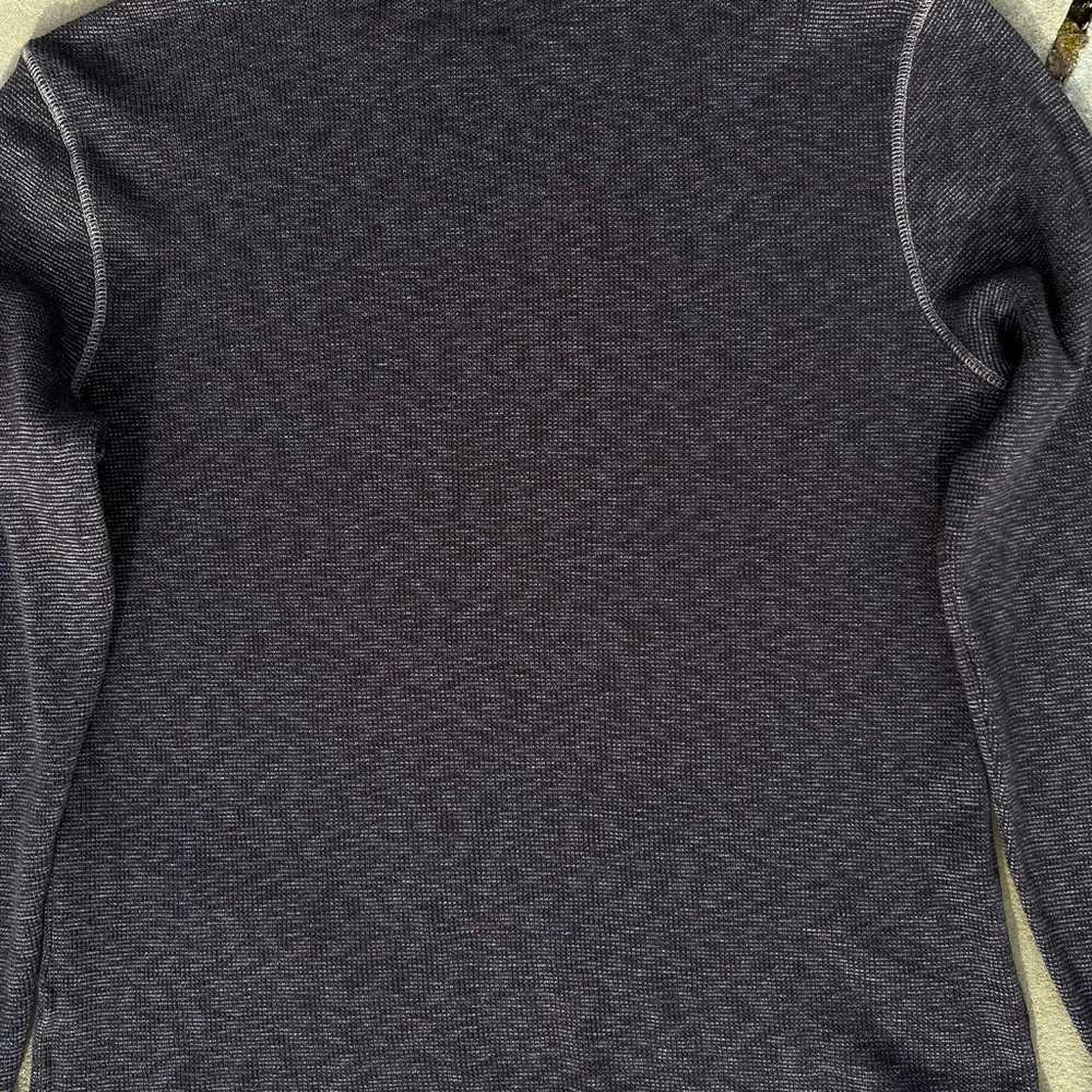 Black Grey Heather Thermal Long Sleeve Shirt - image 5