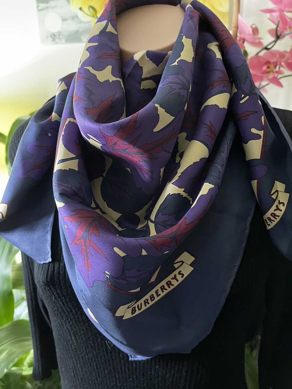 Burberry Burberry Silk Scarf - image 2