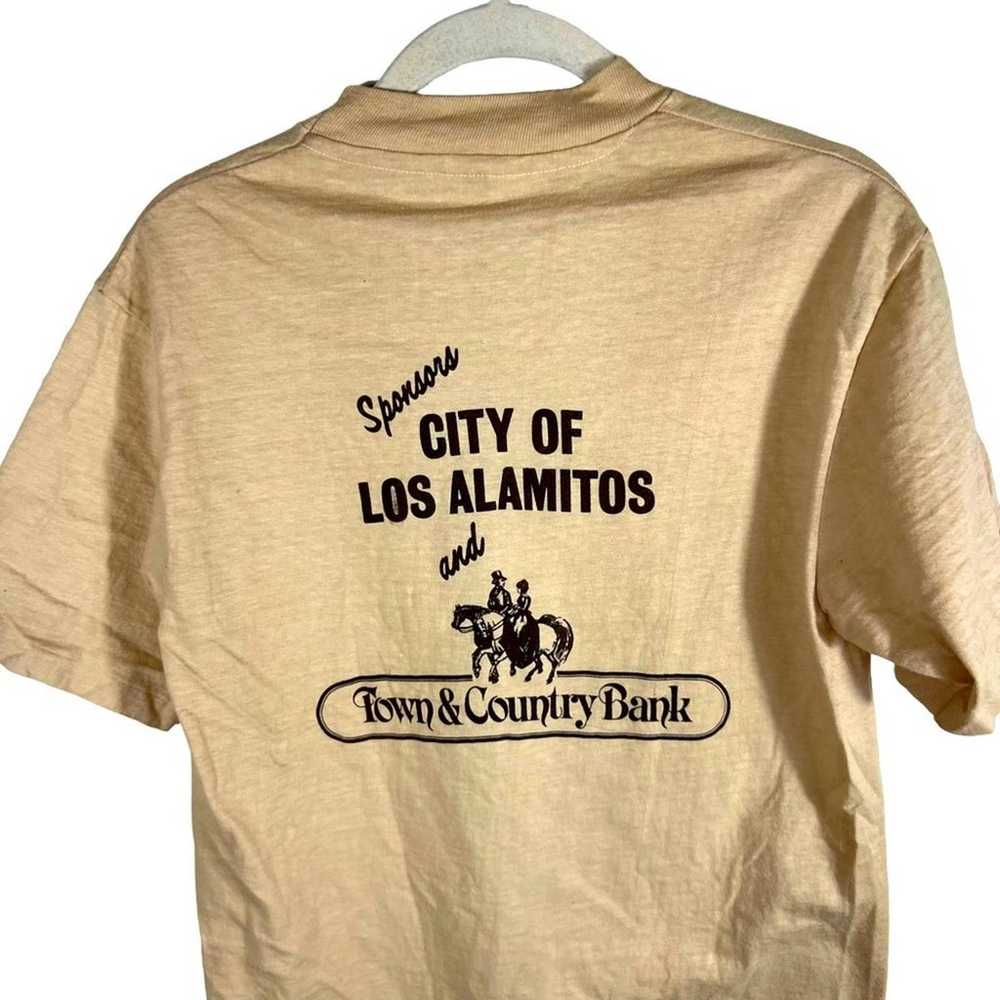 Vintage 1980 Los Alamitos Marathon Finisher Tan G… - image 3