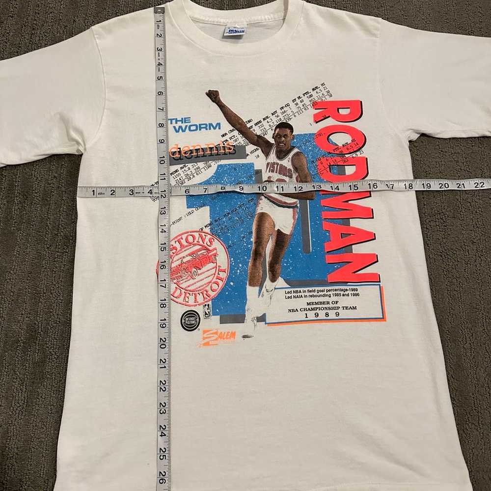 Vintage Detroit Pistons Dennis Rodman The Worm Sh… - image 5