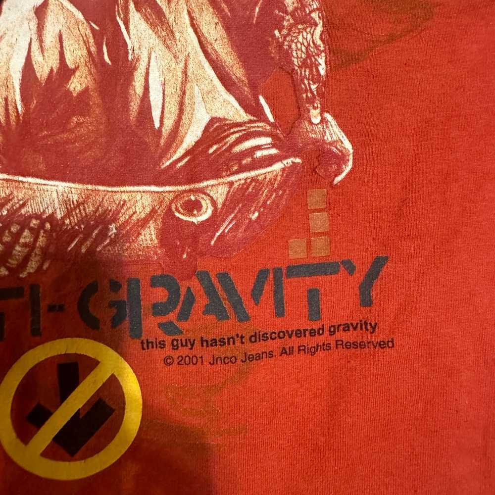 Vintage Jnco jeans “anti-gravity e85f” shirt 90s … - image 3