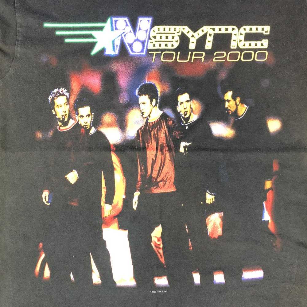 Vintage NSYNC Tour 2000 Double Sided Concert Band… - image 5